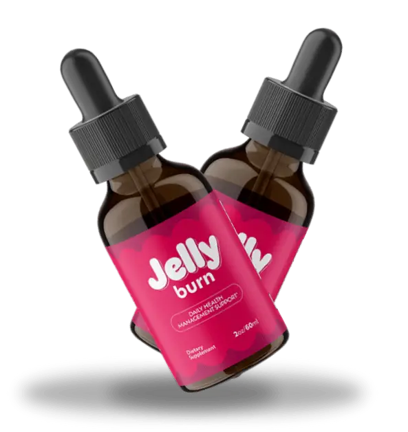 JellyBurn metabolism support liquid drops bottles