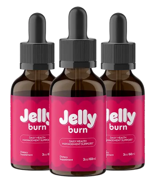 JellyBurn metabolism support supplement bottles